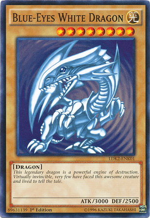 Blue-Eyes White Dragon (Version 2) [LDK2-ENK01] Common | North Game Den