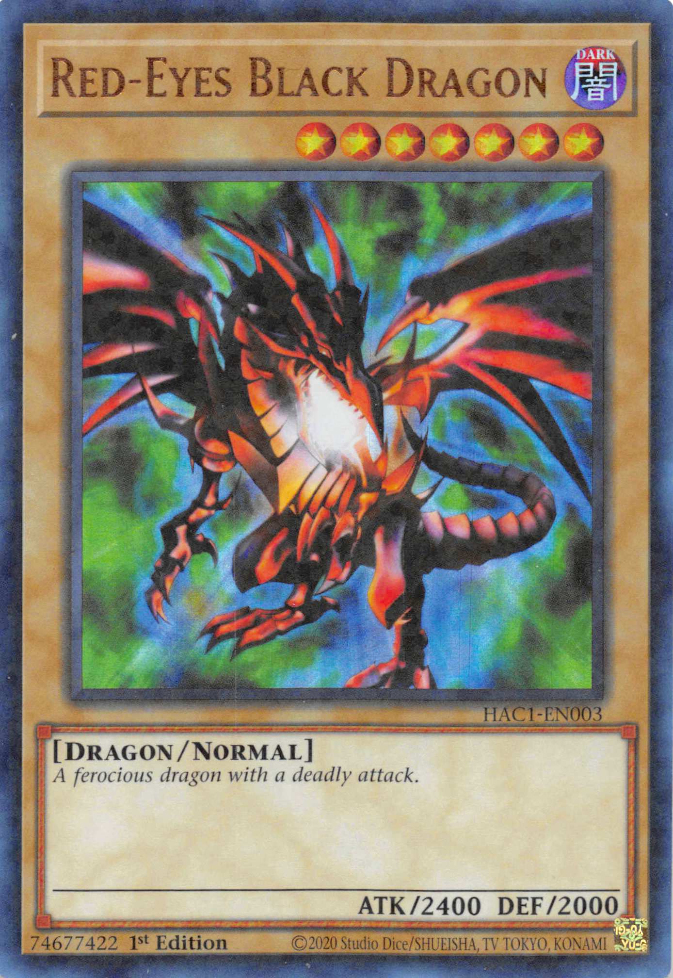 Red-Eyes Black Dragon (Duel Terminal) [HAC1-EN003] Parallel Rare | North Game Den