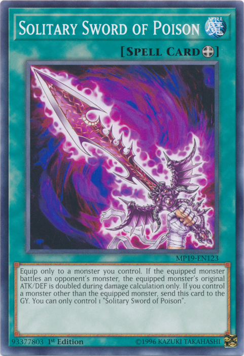 Solitary Sword of Poison [MP19-EN123] Common | North Game Den