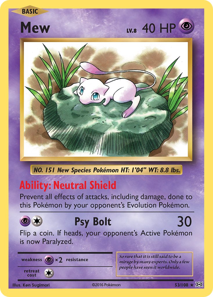 Mew (53/108) (Theme Deck Exclusive) [XY: Evolutions] | North Game Den