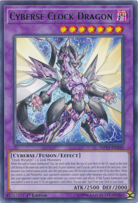 Cyberse Clock Dragon [MP19-EN180] Rare | North Game Den