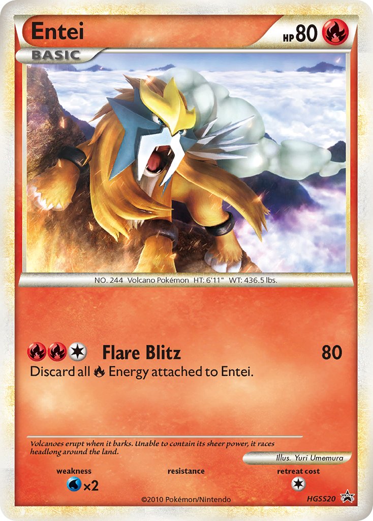 Entei (HGSS20) [HeartGold & SoulSilver: Black Star Promos] | North Game Den