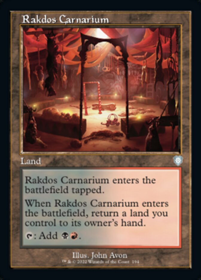 Rakdos Carnarium (Retro) [The Brothers' War Commander] | North Game Den