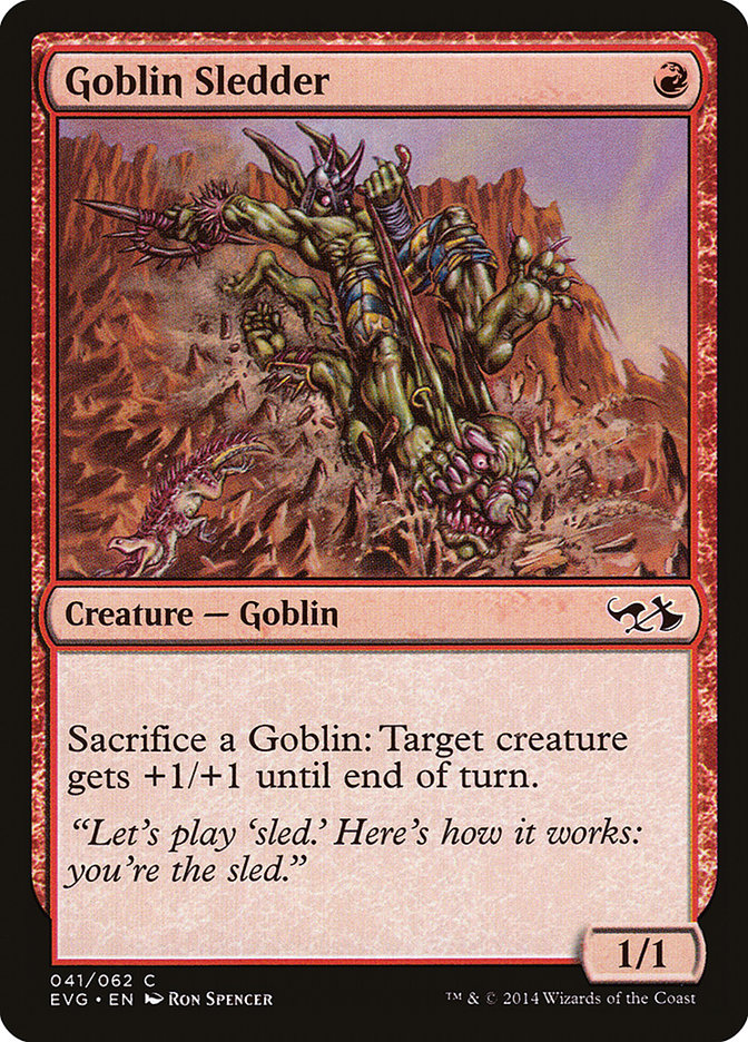 Goblin Sledder (Elves vs. Goblins) [Duel Decks Anthology] | North Game Den