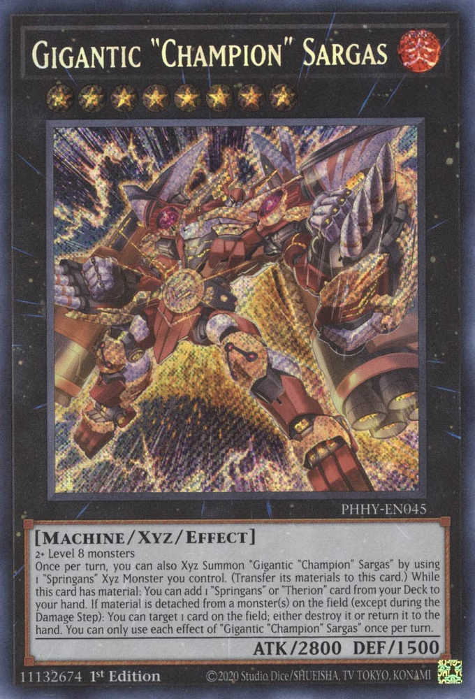 Gigantic "Champion" Sargas [PHHY-EN045] Secret Rare | North Game Den