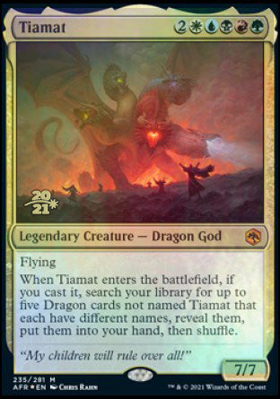 Tiamat [Dungeons & Dragons: Adventures in the Forgotten Realms Prerelease Promos] | North Game Den