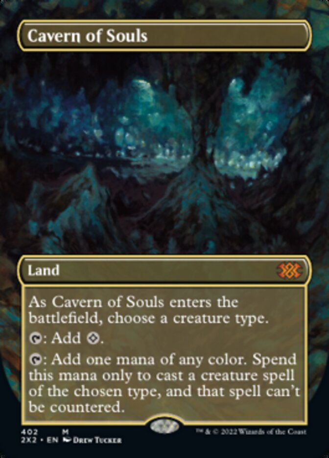 Cavern of Souls (Borderless Alternate Art) [Double Masters 2022] | North Game Den