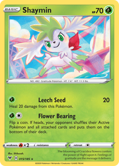 Shaymin (015/185) [Sword & Shield: Vivid Voltage] | North Game Den