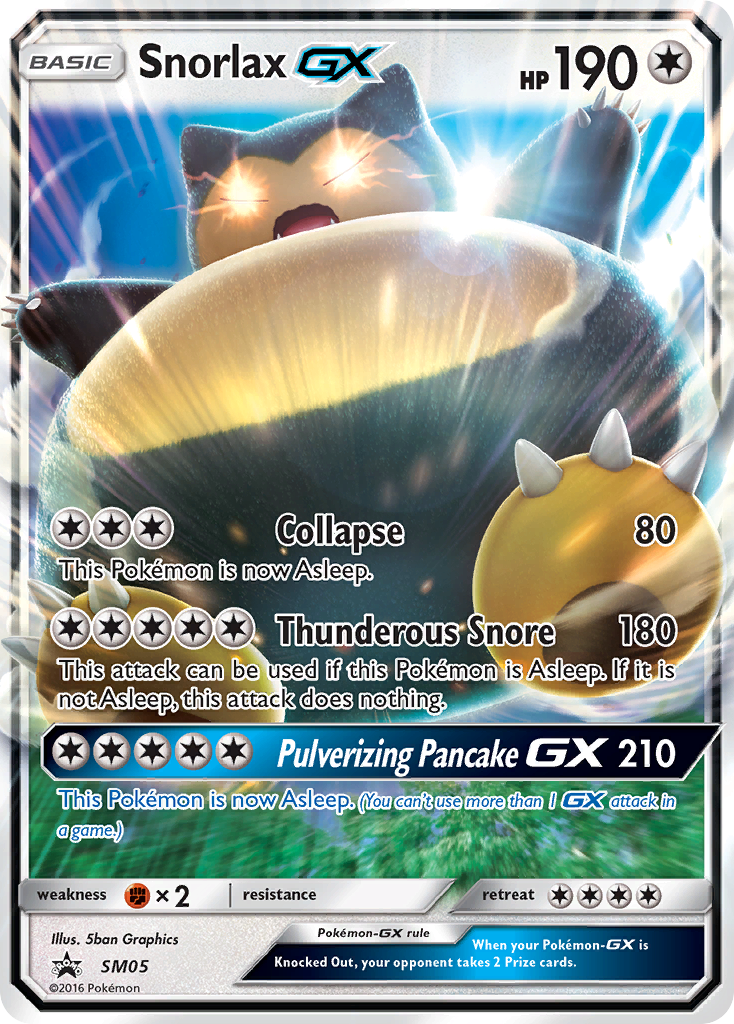 Snorlax GX (SM05) [Sun & Moon: Black Star Promos] | North Game Den