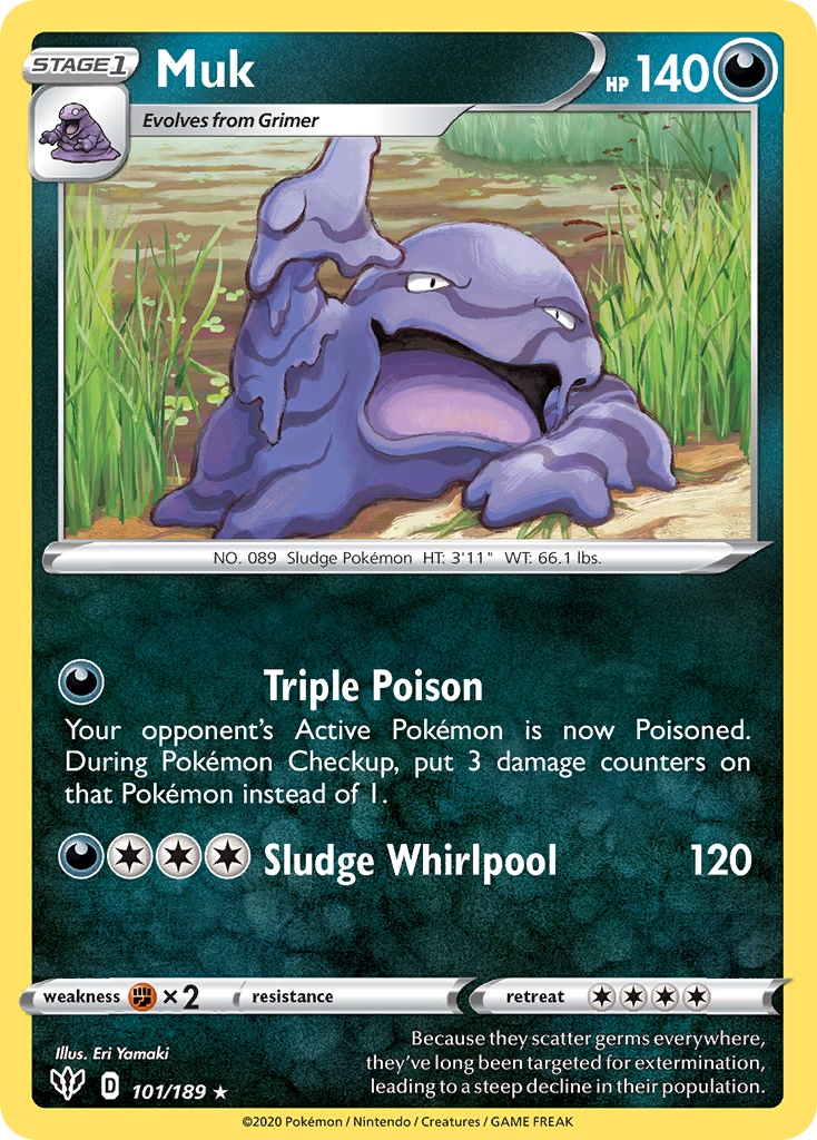 Muk (101/189) [Sword & Shield: Darkness Ablaze] | North Game Den