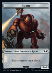 Astartes Warrior // Robot Double-sided Token (Surge Foil) [Universes Beyond: Warhammer 40,000 Tokens] | North Game Den