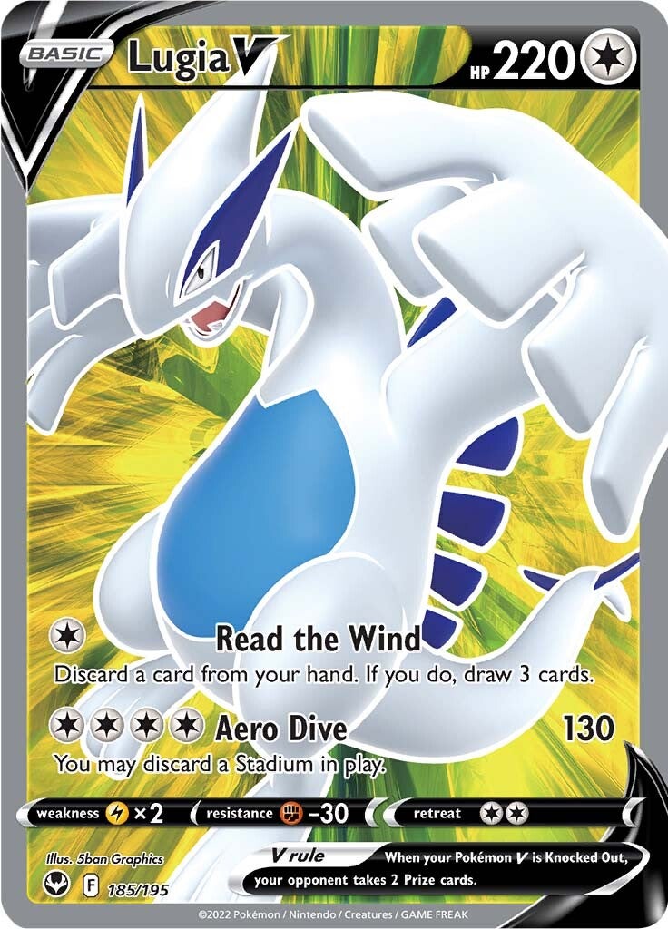 Lugia V (185/195) [Sword & Shield: Silver Tempest] | North Game Den