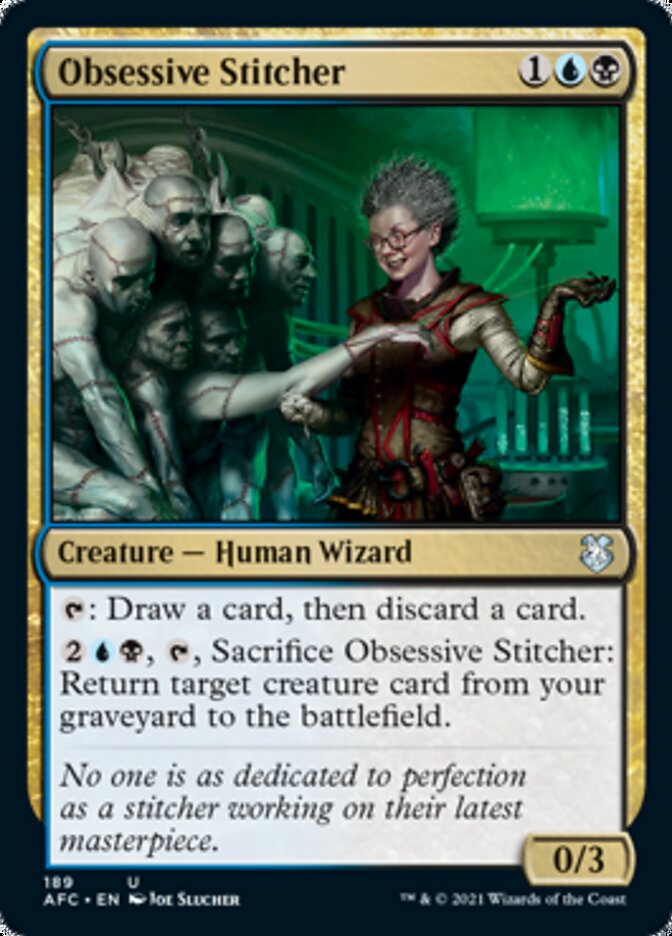 Obsessive Stitcher [Dungeons & Dragons: Adventures in the Forgotten Realms Commander] | North Game Den