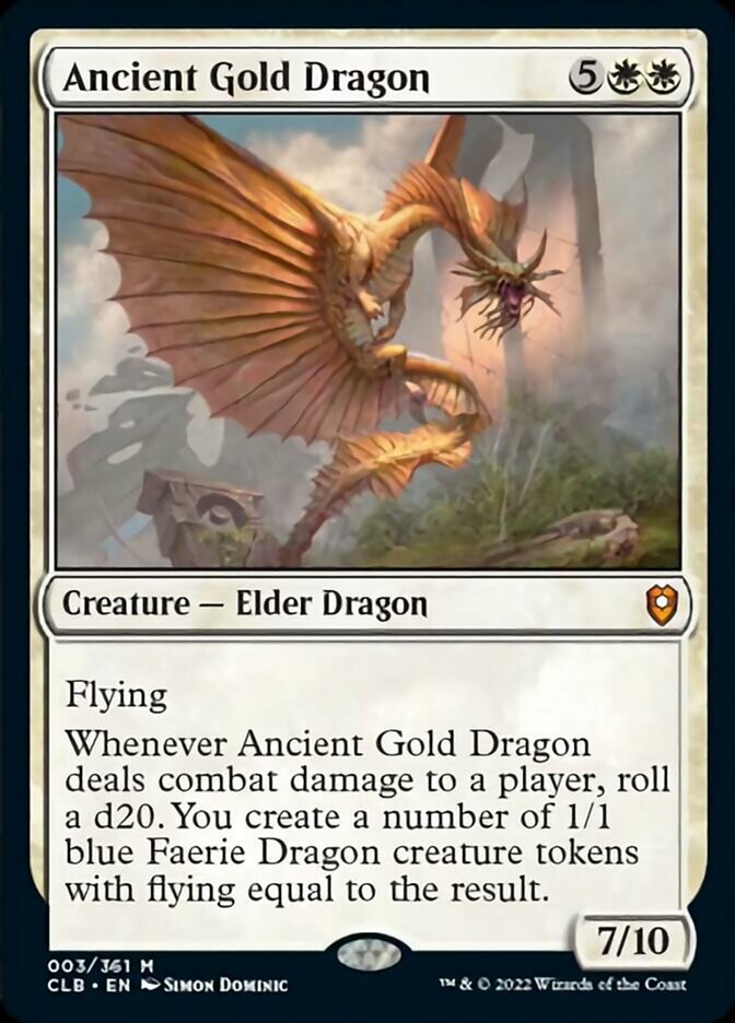 Ancient Gold Dragon [Commander Legends: Battle for Baldur's Gate] | North Game Den