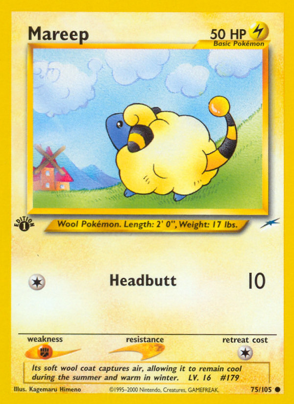 Mareep (75/105) [Neo Destiny 1st Edition] | North Game Den