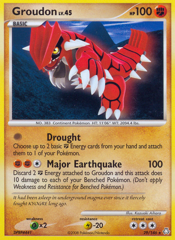 Groudon (29/146) [Diamond & Pearl: Legends Awakened] | North Game Den