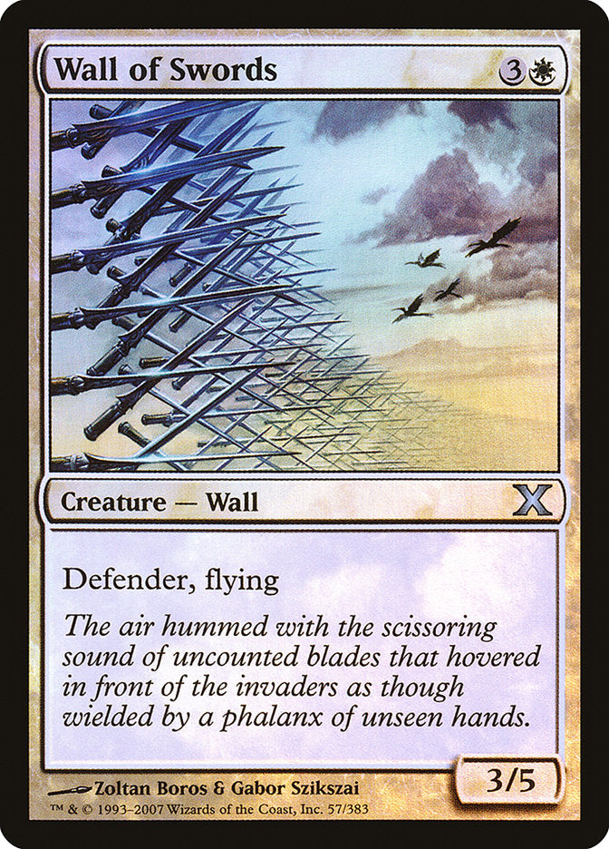 Wall of Swords (Premium Foil) [Tenth Edition] | North Game Den