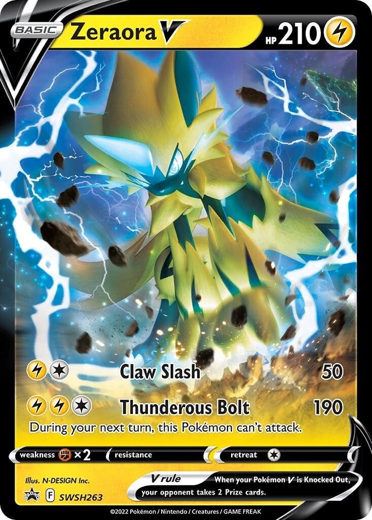 Zeraora V (SWSH263) [Sword & Shield: Black Star Promos] | North Game Den