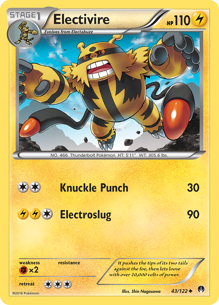 Electivire (43/122) [XY: BREAKpoint] | North Game Den
