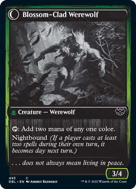 Weaver of Blossoms // Blossom-Clad Werewolf [Innistrad: Double Feature] | North Game Den