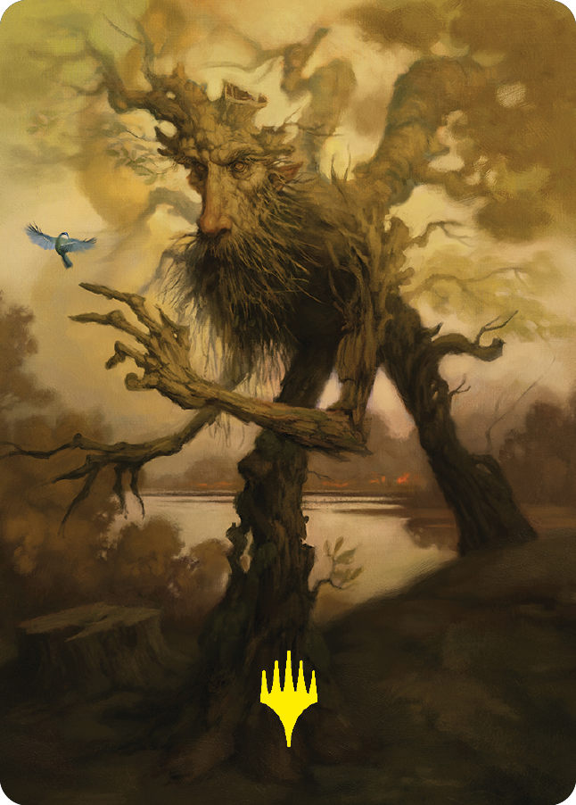 Treefolk Token Art Card (Gold-Stamped Signature) [The Lord of the Rings: Tales of Middle-earth Art Series] | North Game Den