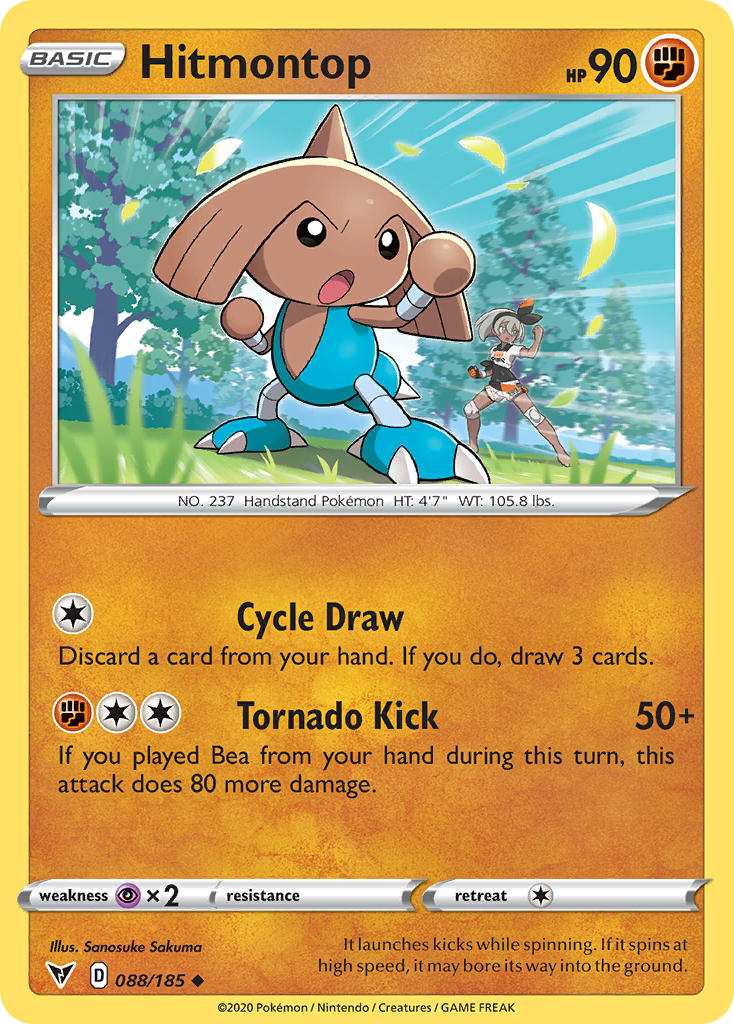 Hitmontop (088/185) [Sword & Shield: Vivid Voltage] | North Game Den