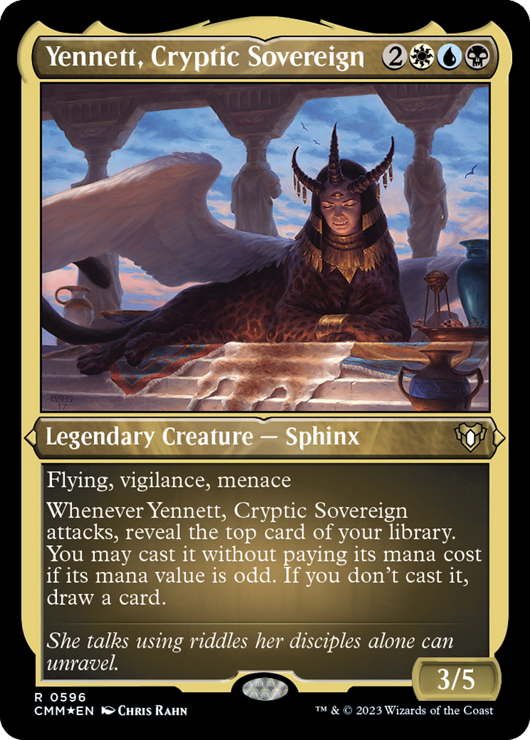 Yennett, Cryptic Sovereign (Foil Etched) [Commander Masters] | North Game Den