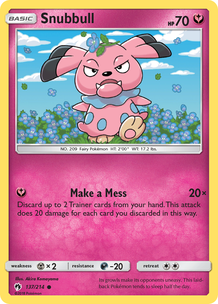 Snubbull (137/214) [Sun & Moon: Lost Thunder] | North Game Den