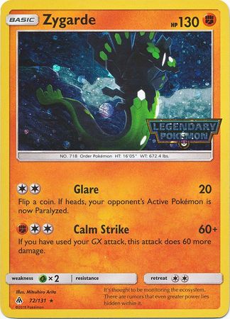 Zygarde (72/131) (Cosmos Holo) [Sun & Moon: Forbidden Light] | North Game Den