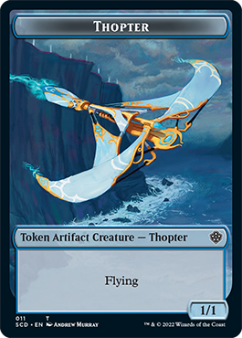 Bird // Thopter Double-Sided Token [Starter Commander Decks] | North Game Den