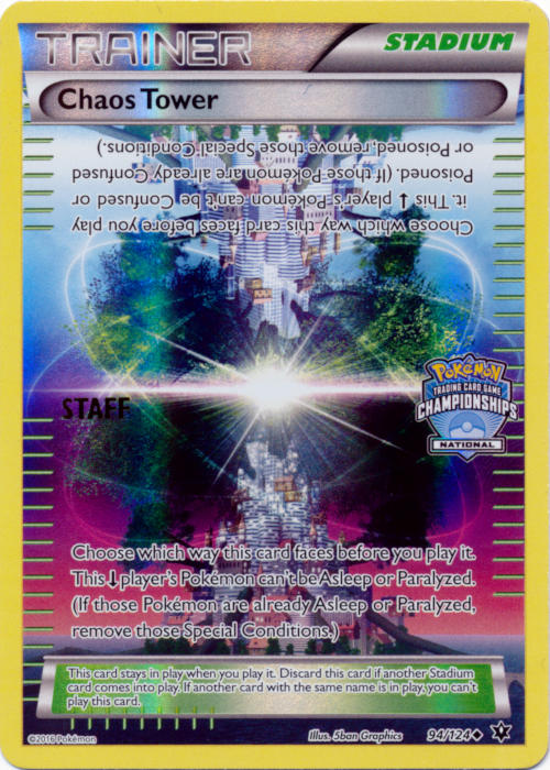 Chaos Tower (94/124) (National Championship Promo Staff) [XY: Fates Collide] | North Game Den