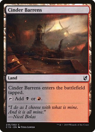 Cinder Barrens [Commander 2019] | North Game Den
