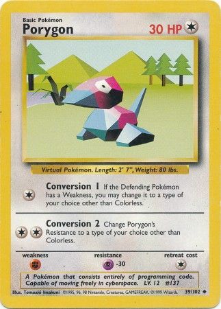 Porygon (39/102) [Base Set Unlimited] | North Game Den