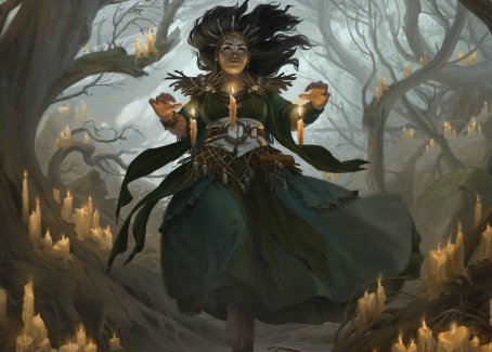 Candlegrove Witch 1 Art Card [Innistrad: Midnight Hunt Art Series] | North Game Den