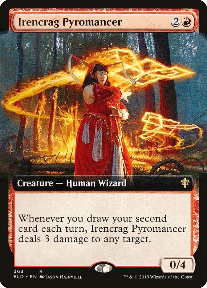 Irencrag Pyromancer (Extended Art) [Throne of Eldraine] | North Game Den