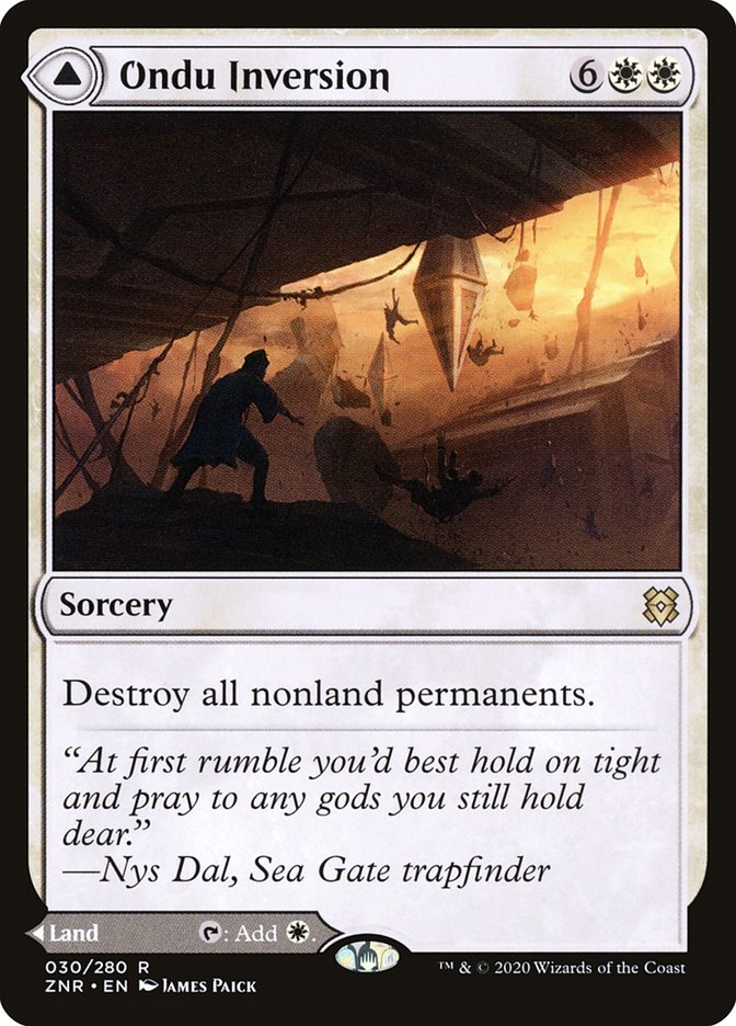 Ondu Inversion // Ondu Skyruins [Zendikar Rising] | North Game Den