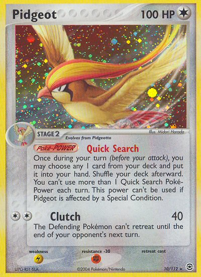 Pidgeot (10/112) [EX: FireRed & LeafGreen] | North Game Den