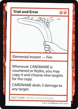 Trial and Error (2021 Edition) [Mystery Booster Playtest Cards] | North Game Den