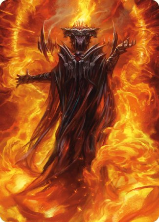 Sauron, the Dark Lord Art Card [The Lord of the Rings: Tales of Middle-earth Art Series] | North Game Den