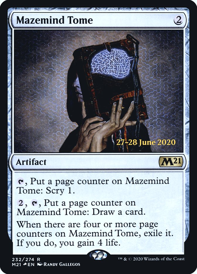 Mazemind Tome  [Core Set 2021 Prerelease Promos] | North Game Den