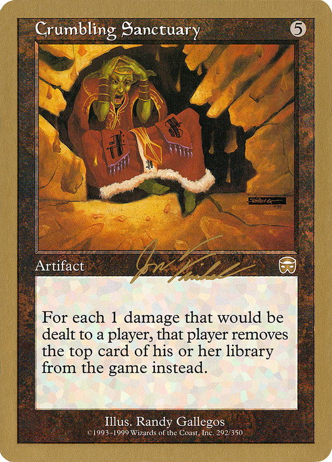 Crumbling Sanctuary (Jon Finkel) [World Championship Decks 2000] | North Game Den