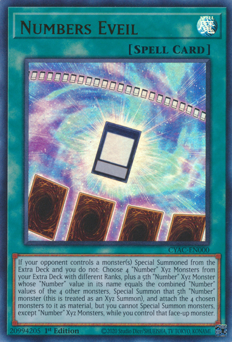 Numbers Eveil [CYAC-EN000] Ultra Rare | North Game Den