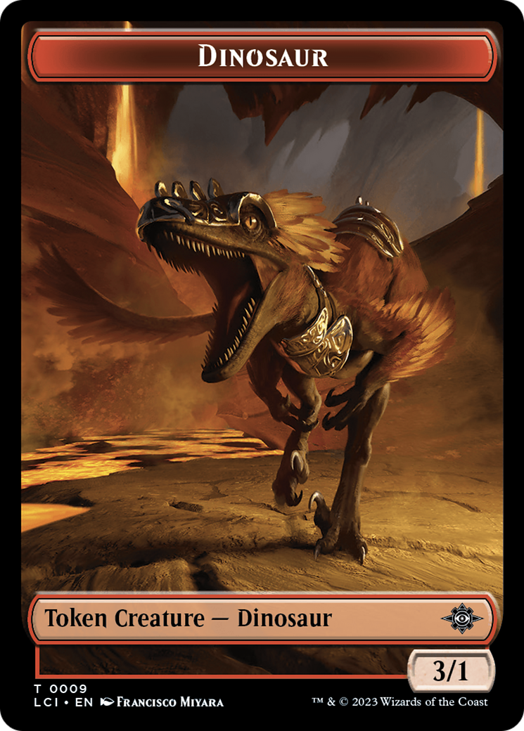 Map // Dinosaur (0009) Double-Sided Token [The Lost Caverns of Ixalan Tokens] | North Game Den