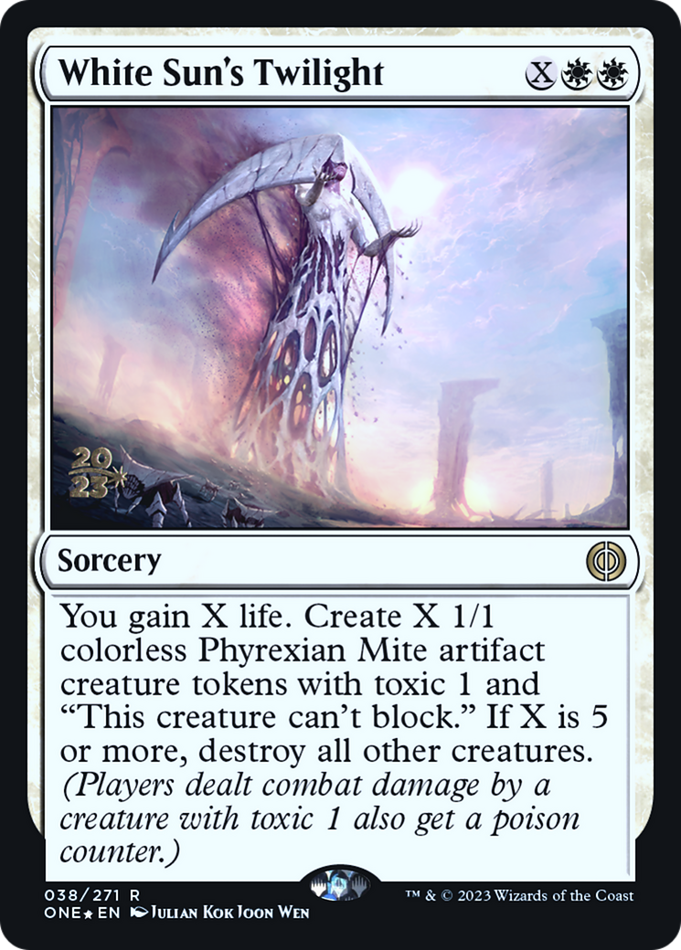 White Sun's Twilight [Phyrexia: All Will Be One Prerelease Promos] | North Game Den