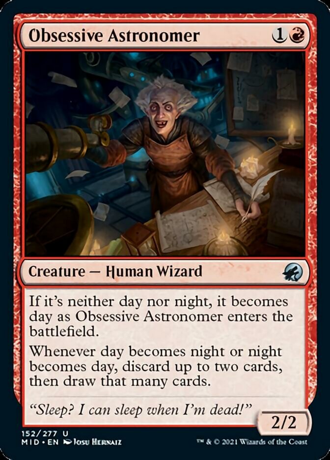 Obsessive Astronomer [Innistrad: Midnight Hunt] | North Game Den