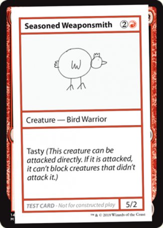 Seasoned Weaponsmith (2021 Edition) [Mystery Booster Playtest Cards] | North Game Den