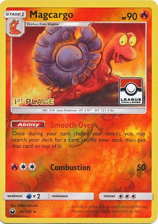 Magcargo (24/168) (League Promo 1st Place) [Sun & Moon: Celestial Storm] | North Game Den