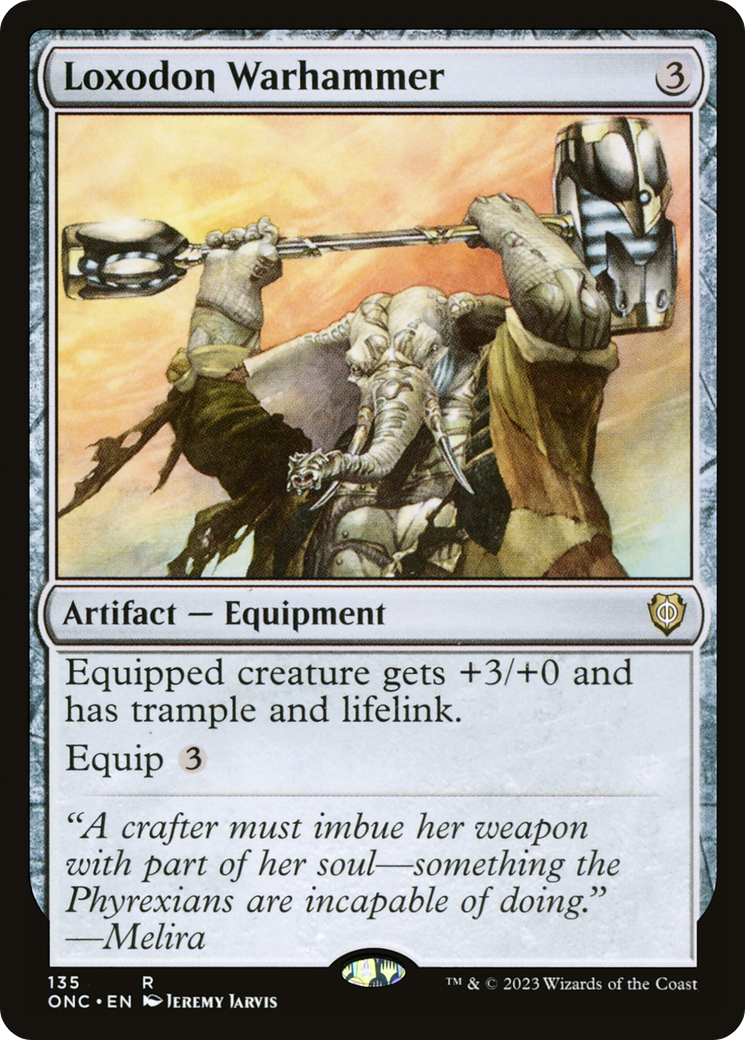 Loxodon Warhammer [Phyrexia: All Will Be One Commander] | North Game Den