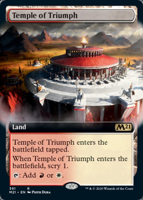 Temple of Triumph (Extended Art) [Core Set 2021] | North Game Den