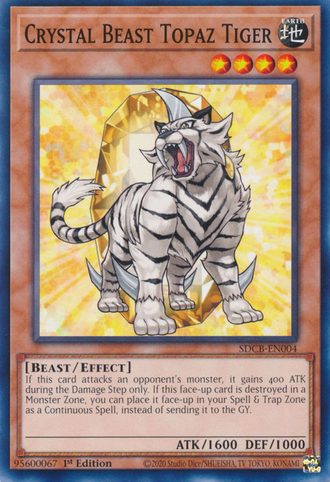 Crystal Beast Topaz Tiger [SDCB-EN004] Common | North Game Den